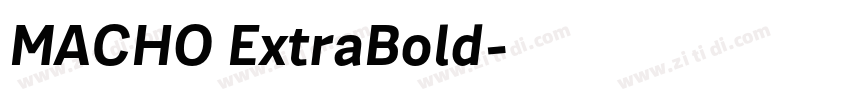 MACHO ExtraBold字体转换